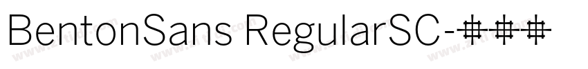 BentonSans RegularSC字体转换